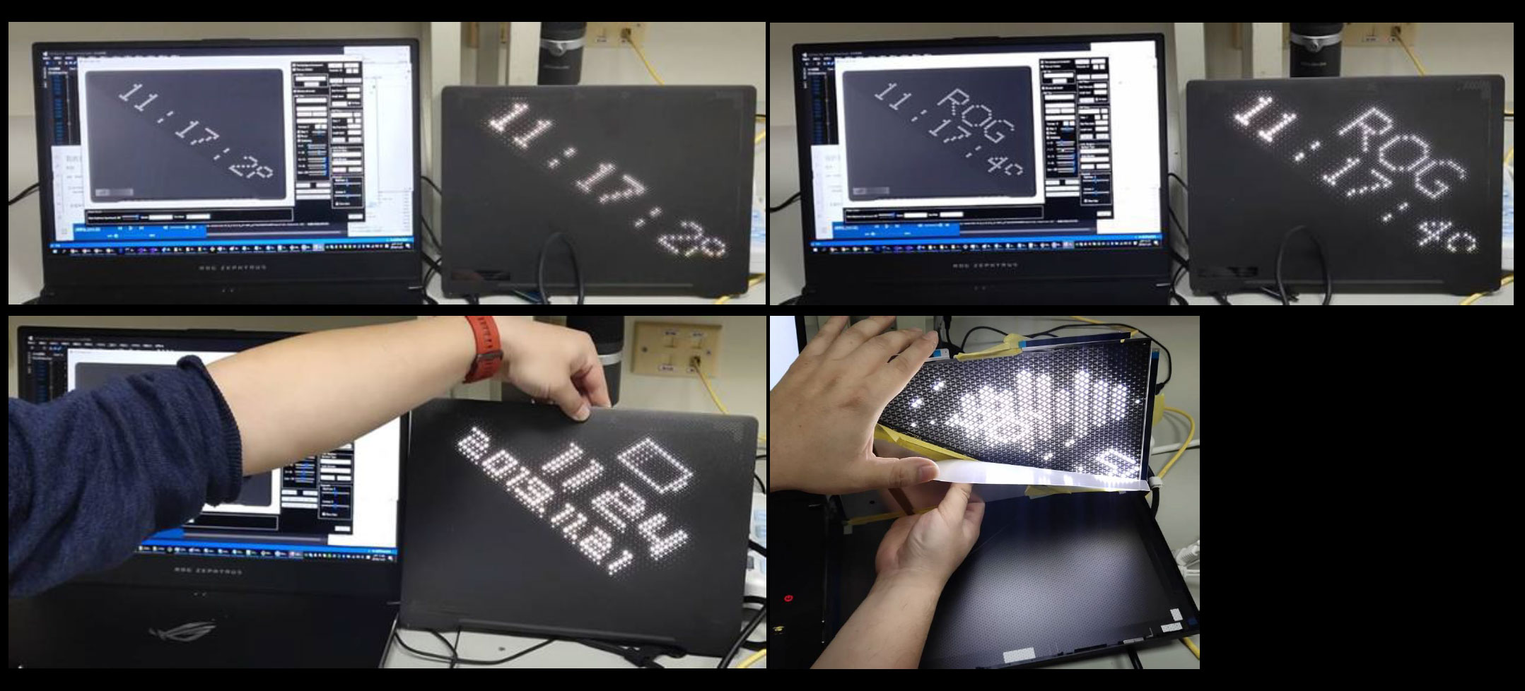 A preview of the AreaMatrix LED display