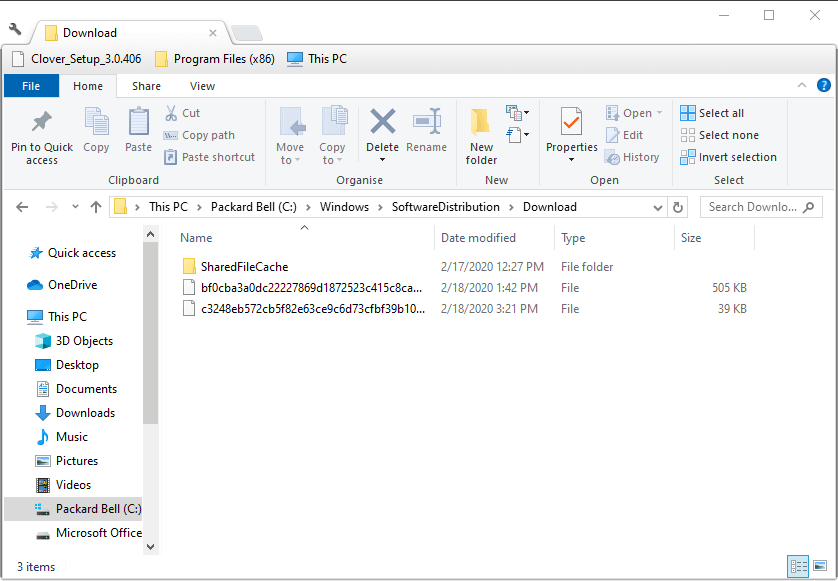 Dossier de téléchargement 0x800f0986 windows erreur de mise à jour