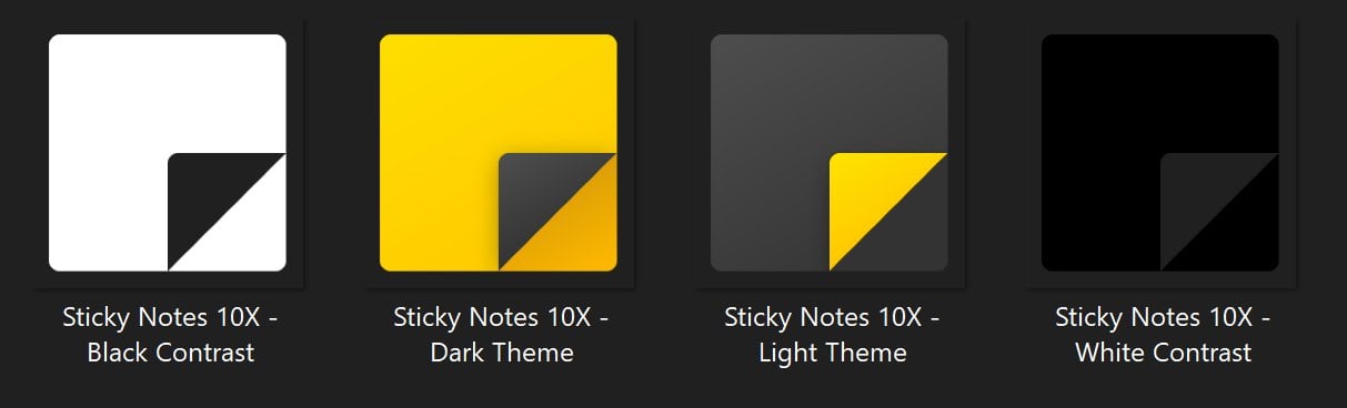 Sticky Notes Colorful Icons