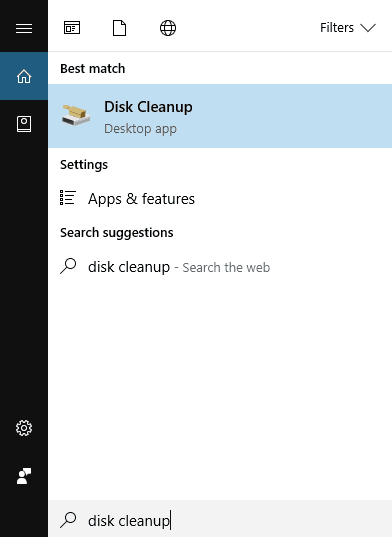 disk cleanup search results Another installation is already in progress 