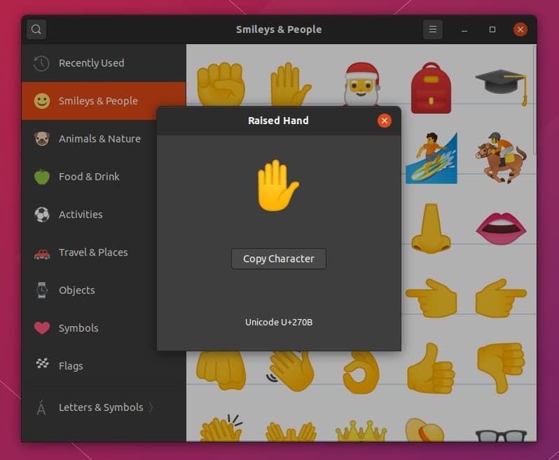 Emoji Ubuntu