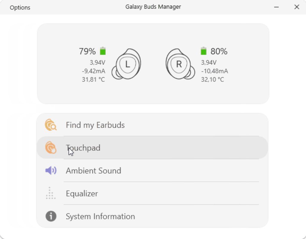 Galaxy buds manager. Galaxy Buds 2 Manager. Приложение для наушников самсунг Buds. Galaxy Buds Manager Windows.