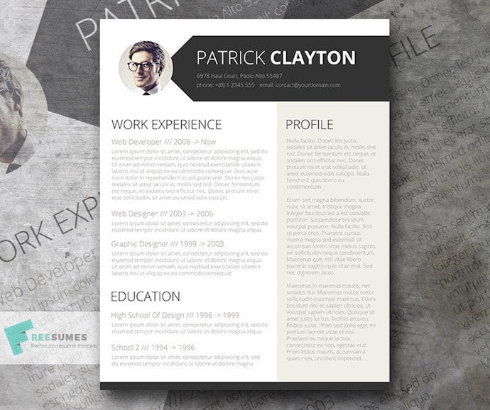 Smart and Professional resume template for MS Word