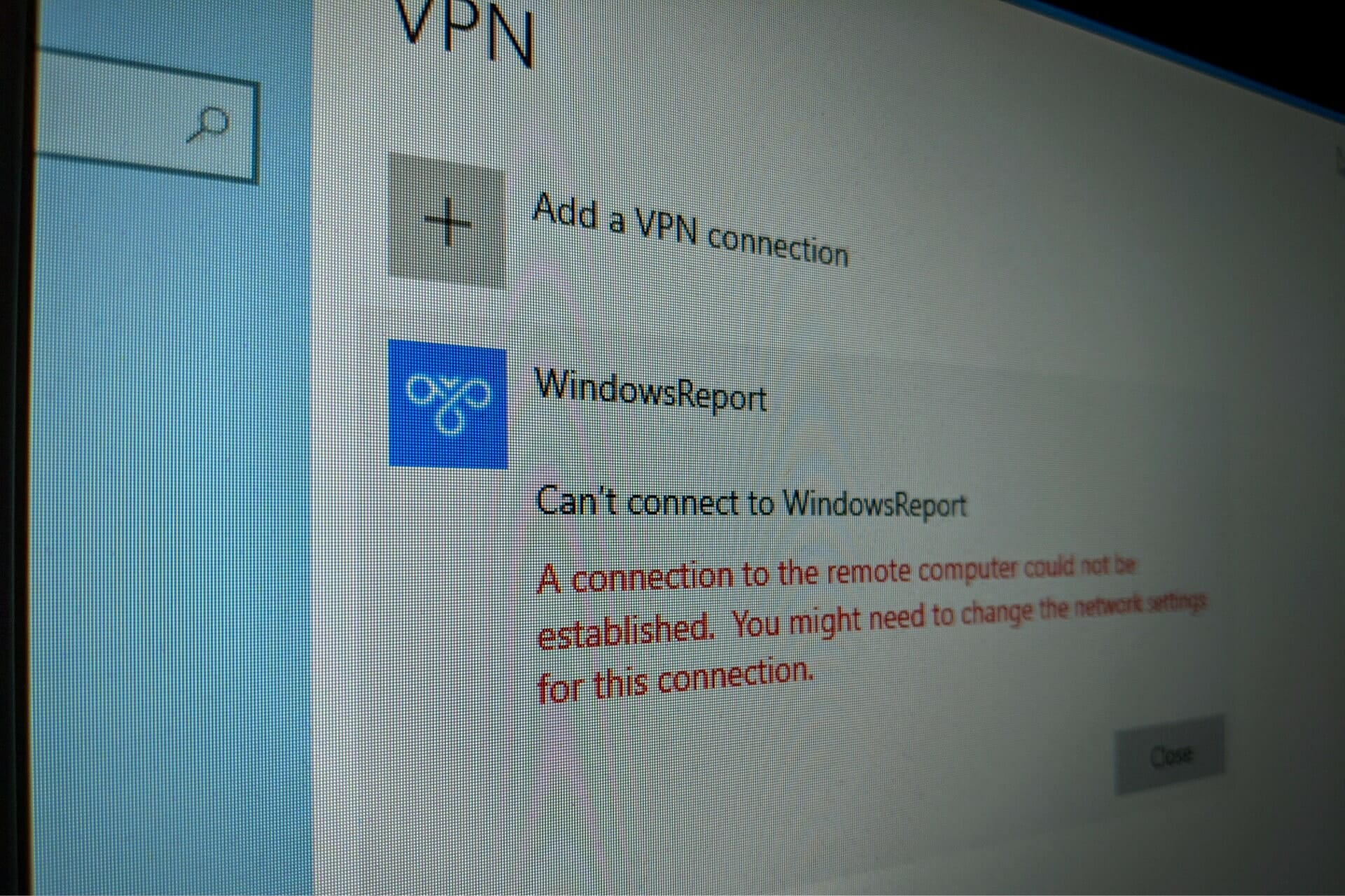 corrigir erro VPN 720 em Windows 10