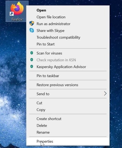創建鍵盤快捷方式以啟動程序 Windows 10 pic4