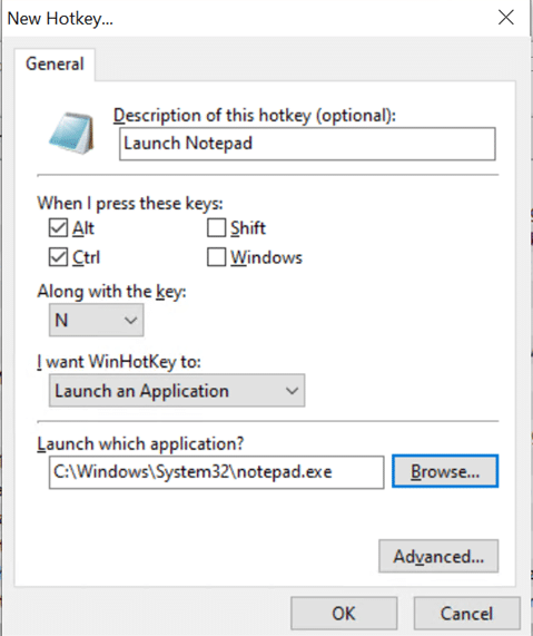 use winhotkey to create keyboard shortcuts for programs pic2
