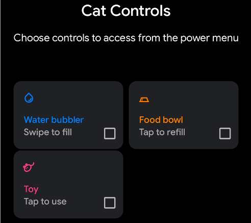 android 11 cat controls