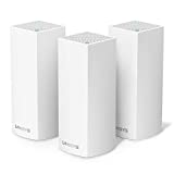 Linksys WHW0303 Velop Tri-Band Whole Home Mesh Wi-Fi System（AC6600 Wi-Fi Router / Extender for Seamless Coverage、Parental Controls、Compatible with Alexa、Covers up to 6000 sq ft、White、Pack of 3）の画像