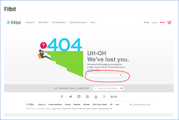 Creating interactive 404s - Add a search bar