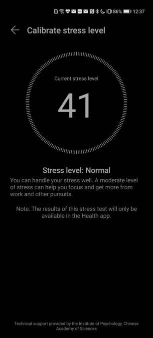 Huawei Health-app Huawei stressniveau