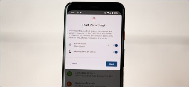 android 11 screen recorder options