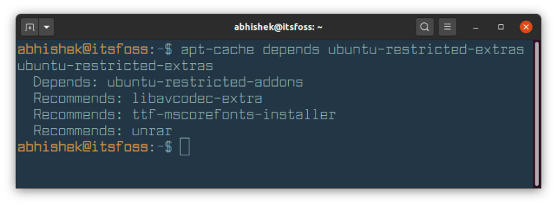 Apt Check Dependencies Ubuntu
