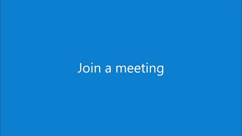 Join a meeting in Meet Now.
