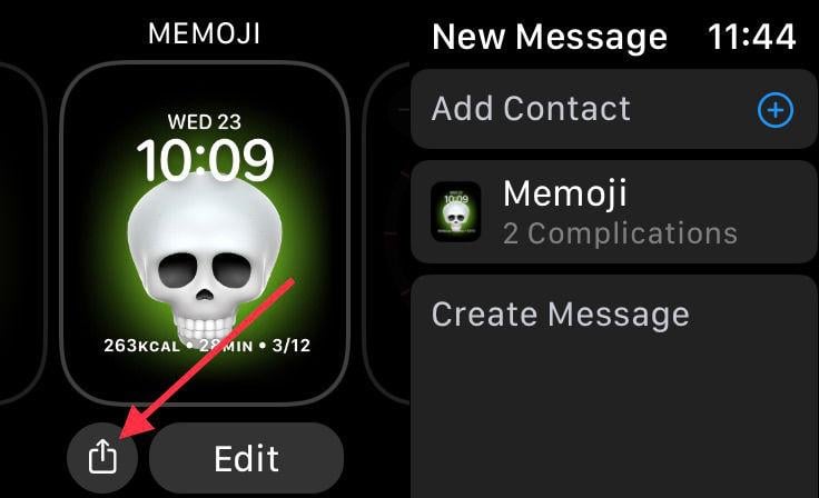 How to share Apple Watch faces in watchOS 7: iMessage