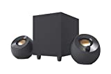 Image of Creative Pebble Plus 2.1 USB-Powered Desktop Speakers with Powerful Down-Firing Subwoofer and Far-Field Drivers, Up to 8W RMS Total Power for Computer PCs and Laptops (Black)