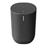 Sonos Move的圖像-耐用的電池供電的智能揚聲器，用於室外和室內聆聽，黑色，內置Alexa