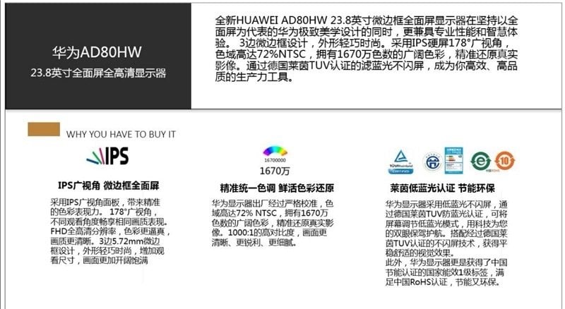 Huawei AD80HW Monitor
