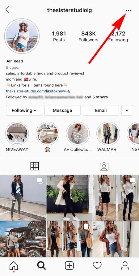 iemands Instagram-account om meldingen te ontvangen wanneer influencers berichten plaatsen