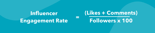 formule om de betrokkenheid van influencer instagram te berekenen