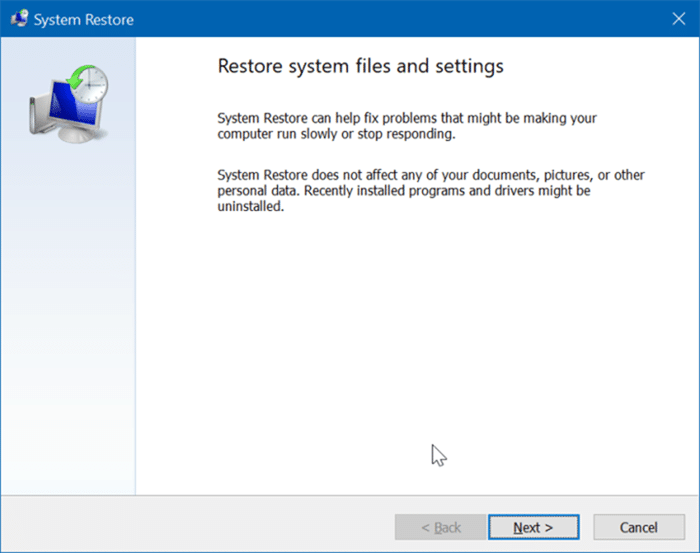 check which programs and drivers will be affected when you system restore pic2
