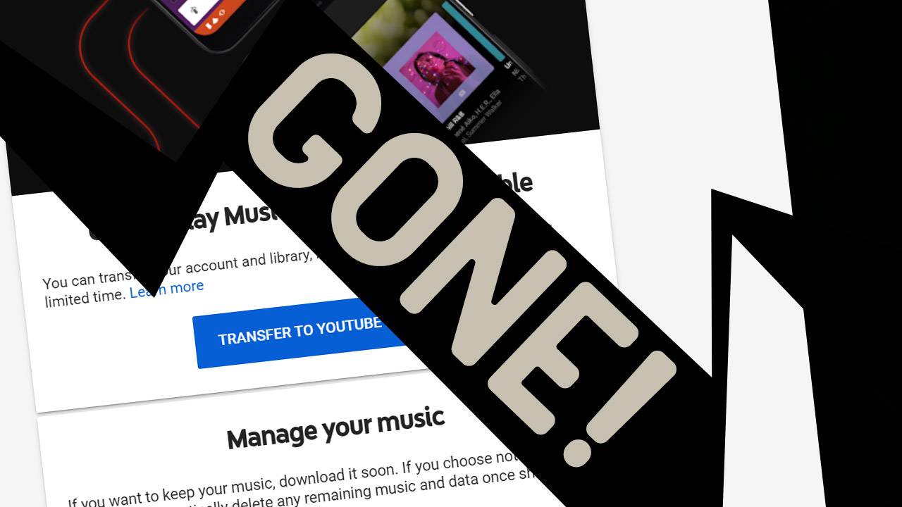 Delete Google Music, it’s not coming back