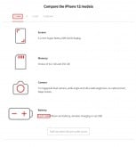 iPhone 12 listings on Vodafone NL