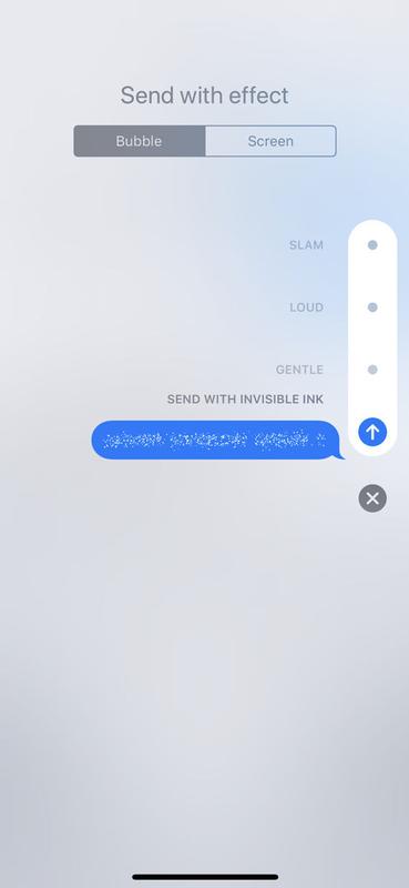 Comment envoyer un SMS sur iPhone : Invisible Ink