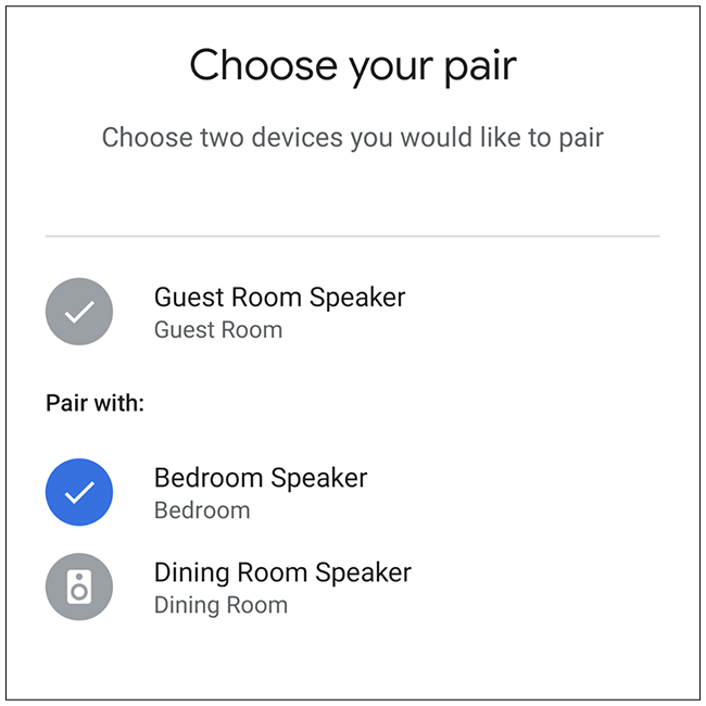Select the second speaker you want to use.