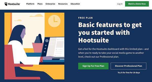 hootsuite免費的社交媒體管理工具