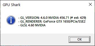 GPU Shark gl info