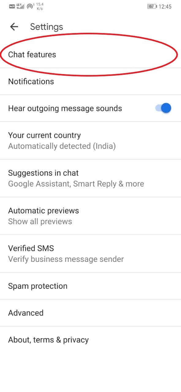 Enable RCS in Google Messages