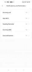 Amazfit Bip U data and settings in Amazfit's Android app