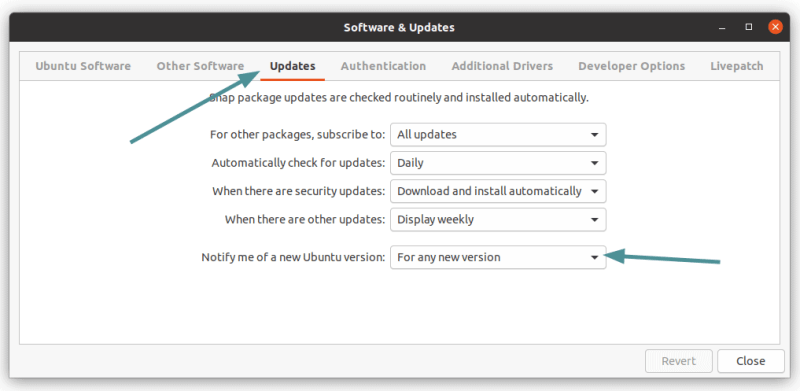 Ubuntu Upgrade Notification