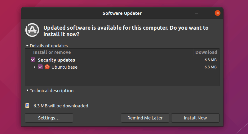 Updates Available Ubuntu