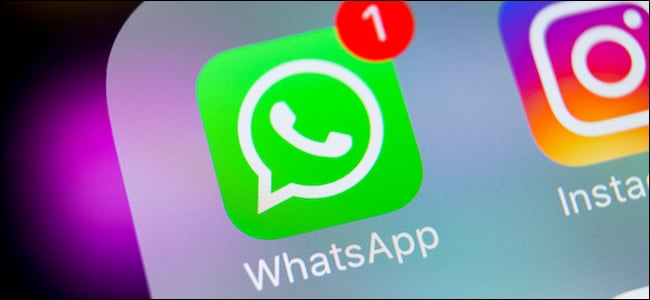 WhatsApp app logo on an iPhone