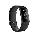 Afbeelding van Fitbit Charge 4 fitness- en activiteitstracker met ingebouwde GPS, hartslag, slaap- en zwemtracking, zwart / zwart, één maat (inclusief S & L-banden)