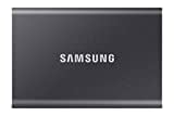 Image of Samsung T7 Portable SSD - 1 TB - USB 3.2 Gen.2 External SSD Titanium Grey (MU-PC1T0T/WW)
