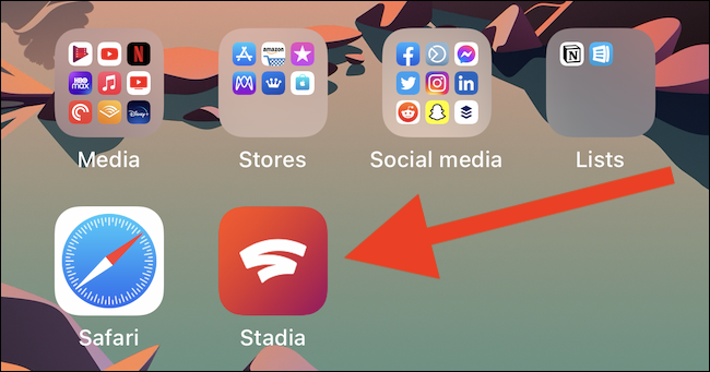 The Stadia shortcut will be added to your home screen