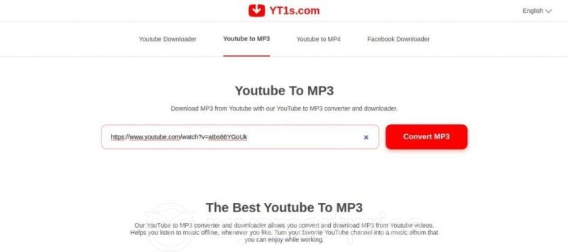 Convert youtube link to mp3