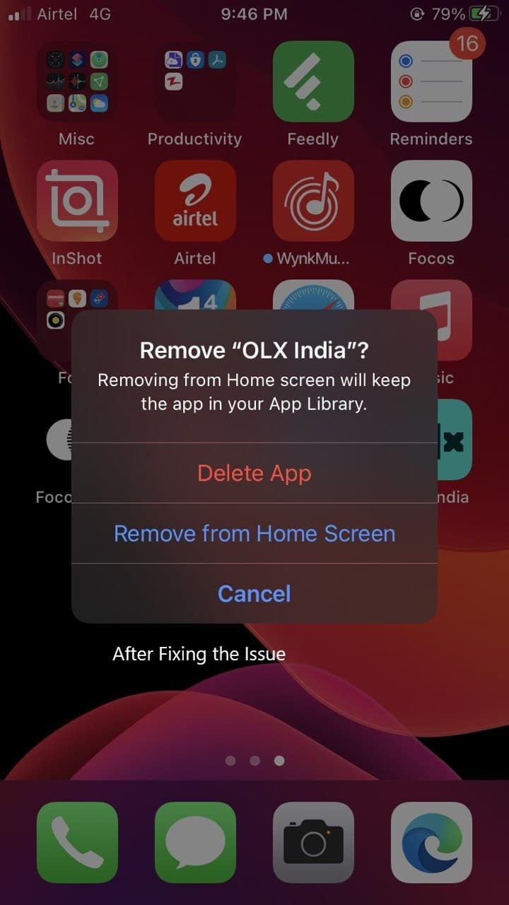 Não consigo remover aplicativos do seu iPhone com iOS 14