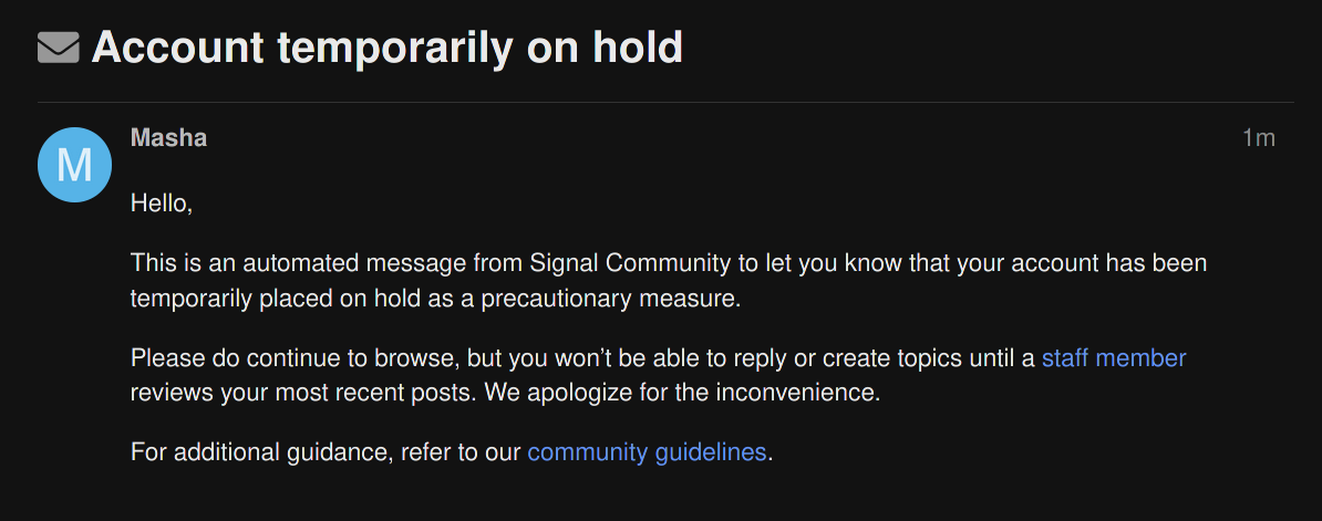 Signal bans researchers from their forum