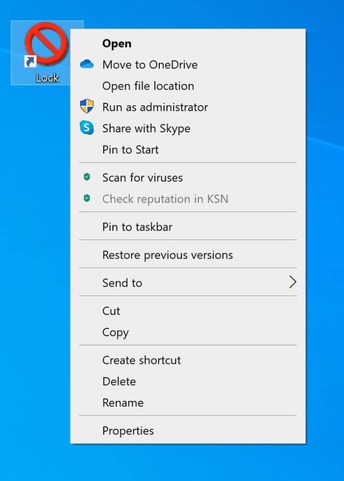 add Lock option to Start and taskbar in Windows 10 pic6