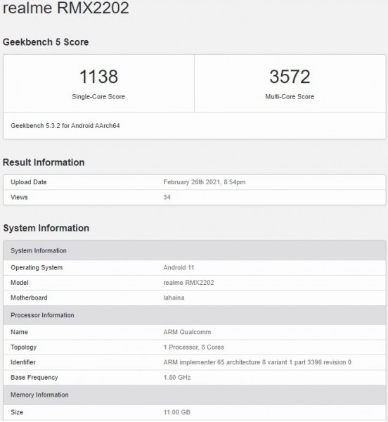Realme GT 5G visits Geekbench, retail box surfaces with a familiar design