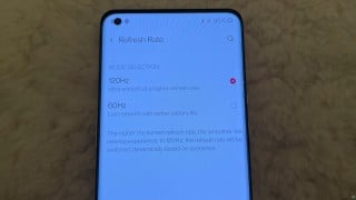 OnePlus 9 Pro display settings (source Dave2D)