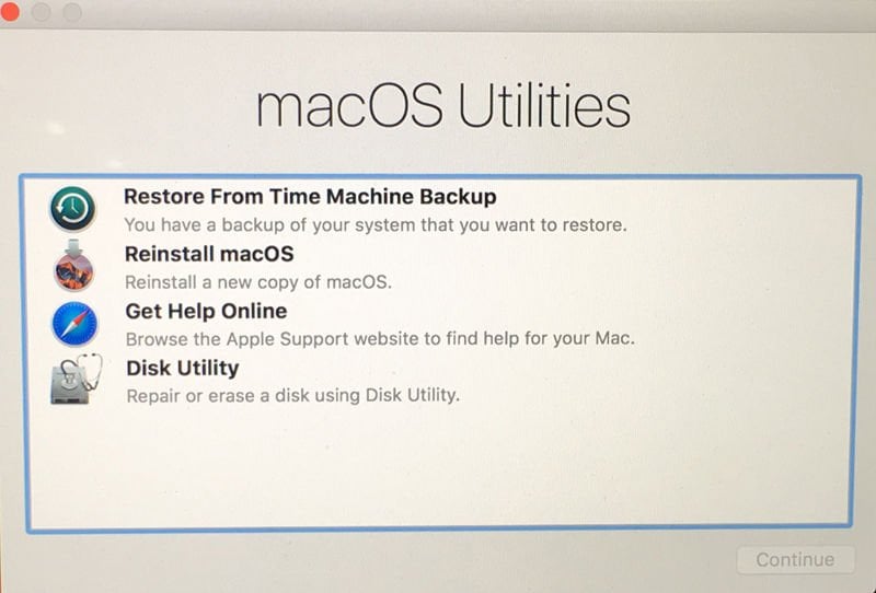 How to factory-reset a Mac: Recovery Mode Utilities