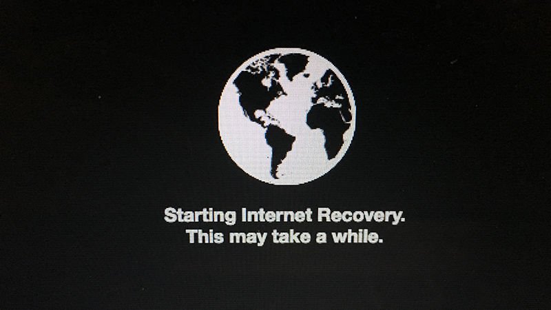 How to restore a Mac without a recovery partition: Internet recovery