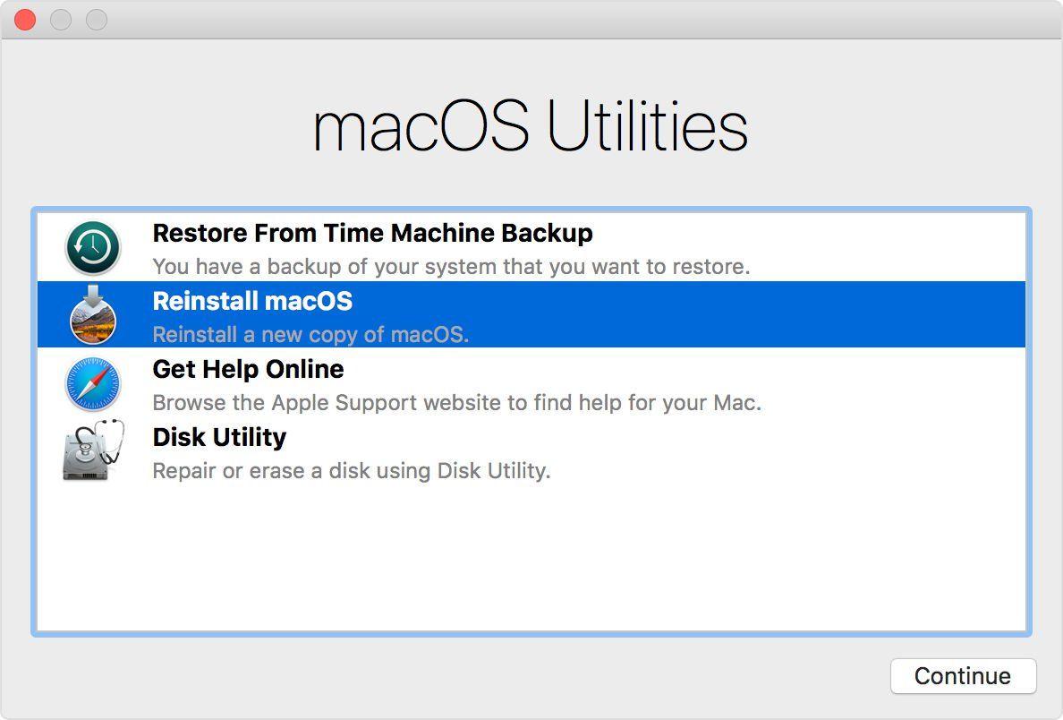 Način obnovitve macOS