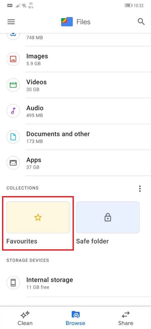 Find Favorites in Files by Google
