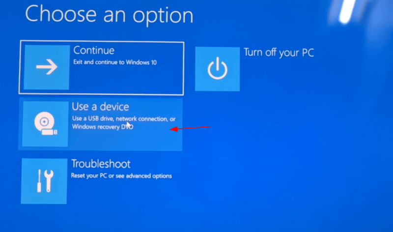 Odprite nastavitve Uefi Windows 1