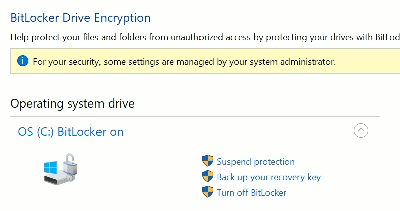 Bitlocker Encryption Windows